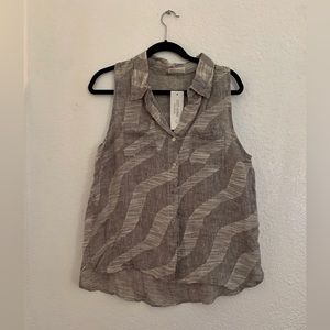 Linen fresh cute blouse. 💚